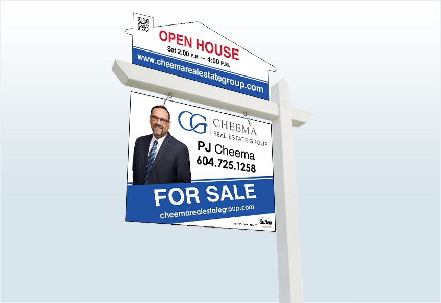 Real Estate For Sale Sign Design by C